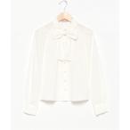 ブラウス シャツ パールボタンボウタイブラウス キッズ 子供服 女の子