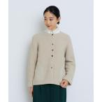 カーディガン リシェスガーダー配色釦カーディガン レディース