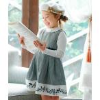 スカート モノトーン音符ジャンパースカート キッズ 子供服 女の子