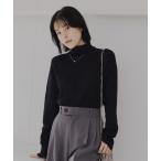 ショッピング綿100% ニット セーター 綿100％タートルネックリブニット レディース