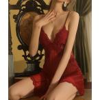 ブラジャー ショーツセット バッククロス フラワーレース スリップワンピース culu368