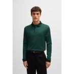  рубашка-поло постоянный Fit длинный рукав хлопок рубашка-поло мужской 