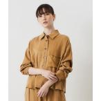 コート アウター 「LOURMARIN」シャツカラージャケット レディース