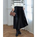 ショッピングサテン スカート ブライトサテンプリーツ スカート