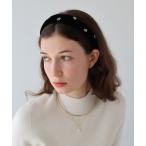 カチューシャ リボンモチーフベロアカチューシャ