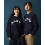 ショッピングオートミール トレーナー スウェット オンラインストア限定LOGO Series　アーチロゴプリント　スウェットシャツ メンズ レディース