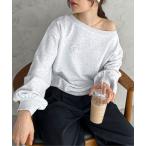 ショッピングエピ トレーナー スウェット エンブロイダリーワンショルスウェット レディース