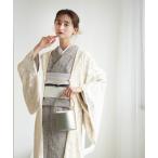 着物 羽織 ニコアンティーク カットジャカード・フラワー アイボリー 日本製 レディース