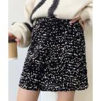 ショッピングスパンコール スカート スパンコールベロアミニスカート
