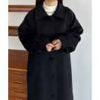 ステンカラーコート コート ステンカラーシャギーコート レディース