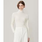 ニット セーター 「CLASSY.1月号掲載・新色追加・洗える」エクストラファインメリノ タートルネックプルオーバー レディース