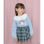 tシャツ 「サンリオキャラクターズ」「どちらが前でもOK!」シアー衿付きAラインプリントTシャツ キッズ 子供服 女の子