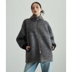 コート アウター 「サステナブル」ツイードボンディングコーディガン レディース