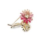 ブローチ グラデーション マーガレットブローチ レディース