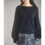 ショッピングドルマン ニット セーター ボートネックドルマンスリーブニット レディース