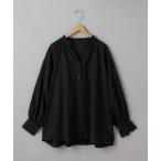 ブラウス シャツ バックシャーリングボイルスキッパーブラウス レディース
