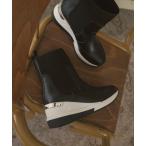 ショッピングウェッジソール ブーツ スニーカーソールニットブーツ / TM24686 レディース