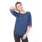 tシャツ 半袖Tシャツ 5分袖 ロング丈 レディース