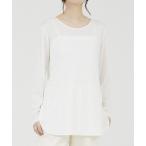 tシャツ 裾切替えレイヤードインナー レディース