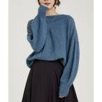 ニット セーター ふわふわウール2WAYラメニット レディース