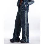  брюки [White Line] 90s велюр Buggy Fit брюки / грузовик брюки мужской женский 