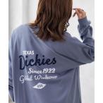 tシャツ Dickies　ロゴ刺繍チュニックロンT レディース