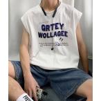  майка [NOWLE] Roo z Silhouette передний Logo безрукавка футболка мужской 