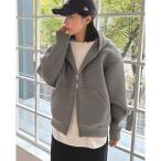 パーカー W ZIP ボンディングBIGパーカ‐ レディース