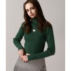 ショッピングforever21 ニット セーター 「2024FW」ハートハイネックニットプルオーバー レディース