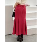 スカート バックレースアップストレッチマーメイドスカート