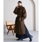  пальто с отложным воротником пальто [WOOLLYTEC/u- Lee Tec ]2WAY воротник-стойка пальто женский 