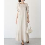 「LAVEANGE」 半袖ワンピース 5L ベージュ レディース