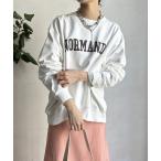 tシャツ 「新色追加」「WEB限定」裏毛フロッキープリントスウエット レディース