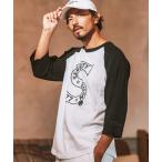 ショッピングmiddle tシャツ mlt4832- middle onz raglan 3-4 sleeve t-shits (S) カットソー メンズ レディース