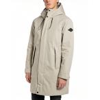 ショッピングマウンテンパーカー マウンテンパーカー ウインドブレーカー  ラミネートコットン ロングフーディージャケット メンズ