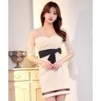 ドレス 「ロングセラー商品」遂に17,000枚突破!エレガント レース タイト ミニ ドレス