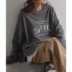tシャツ ユーズド感ロンT レディース