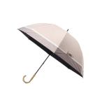 傘 「遮光・晴雨兼用」3色切替バンブーハンドル日傘 レディース