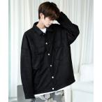 ブルゾン アウター 「neos」ルーズシルエット ピーチスキン フェイクスウェード カバーオール CPOジャケット メンズ レディース