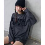 tシャツ 「ZOZOTOWN限定カラー」プリント ロゴ オーバー サイズ ロンT レディース