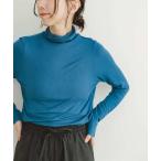 tシャツ リブタートルネックカットソー レディース