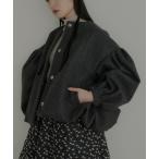 ショッピングバルーン ノーカラーコート コート バルーンショートコート レディース