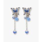 イヤリング 蝶モチーフ 2WAYイヤリン