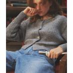 カーディガン ウール混スパンコールカーディガン レディース