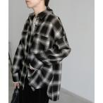 ブラウス シャツ チェックロングシャツ レディース