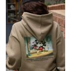 パーカー 「Disney」別注 ミッキーマウス オールドグラフィックバックプリントパーカー レディース メンズ