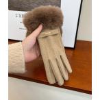  перчатки [OKUOKU 0909] палец .... specification искусственный мех 5 пальцев перчатка перчатки oku-gloves-740624744423-14 Yy
