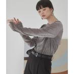 tシャツ シアー ベロア トップス レディース