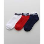 靴下 「3足セット」TOMMY HILFIGER メンズ レディース オーガニックコットン混 足底パイル トップロゴ スニーカーソックス 925540