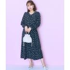 ワンピース 「大きいサイズ」 花柄ワンピース marun